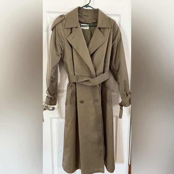 Worthington Jackets & Blazers - Worthington Womens Olive Green ThermoLite Lined Trenchcoat Size 8